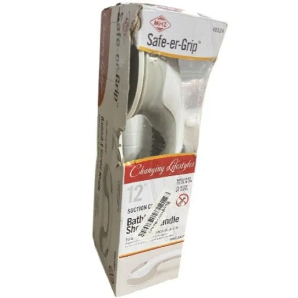 MHI Safe-er-Grip New Bathtub and Shower Handle White/Grey balance assist